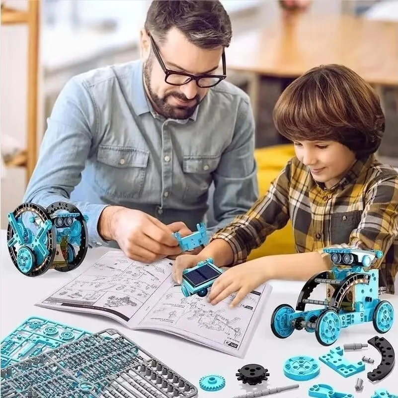 12-in-1 Solar Powered Robot STEM DIY Assembly Kit 2