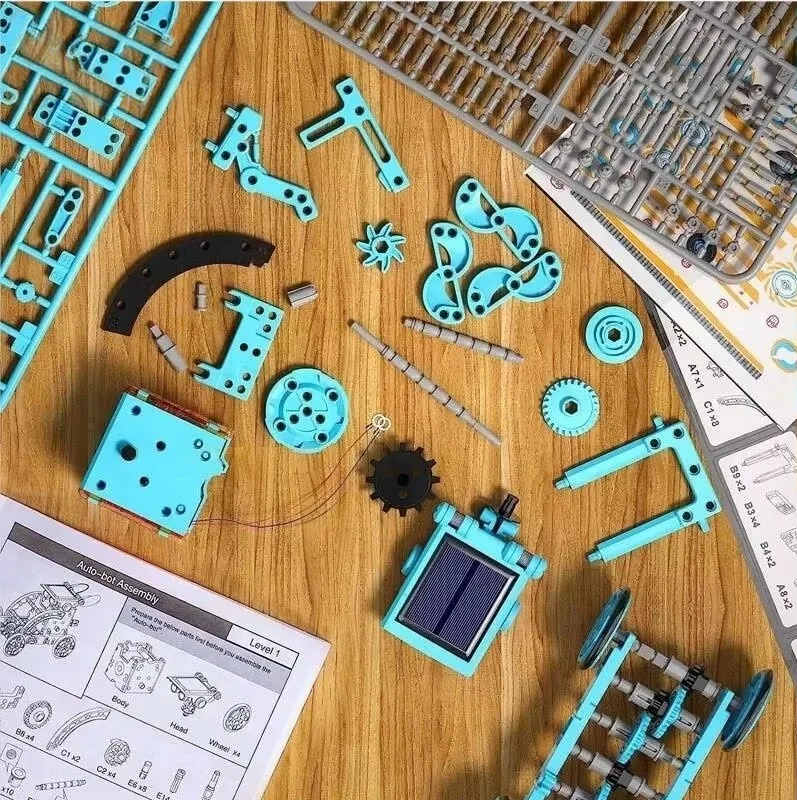 12-in-1 Solar Powered Robot STEM DIY Assembly Kit 3