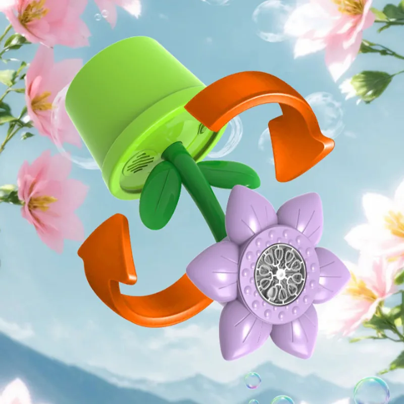 Sunflower Multi-Hole Electric Bubble Gun - Professional Event Edition 3
