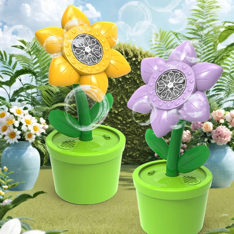 Sunflower Multi-Hole Electric Bubble Gun - Professional Event Edition 6
