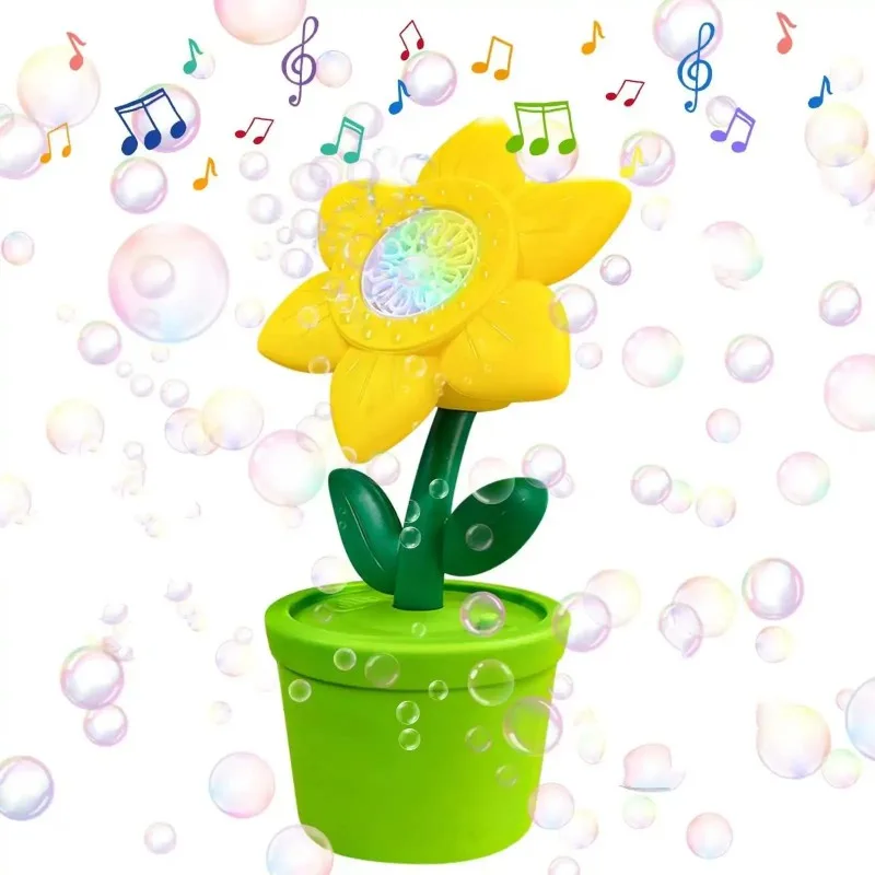 Sunflower Multi-Hole Electric Bubble Gun - Professional Event Edition