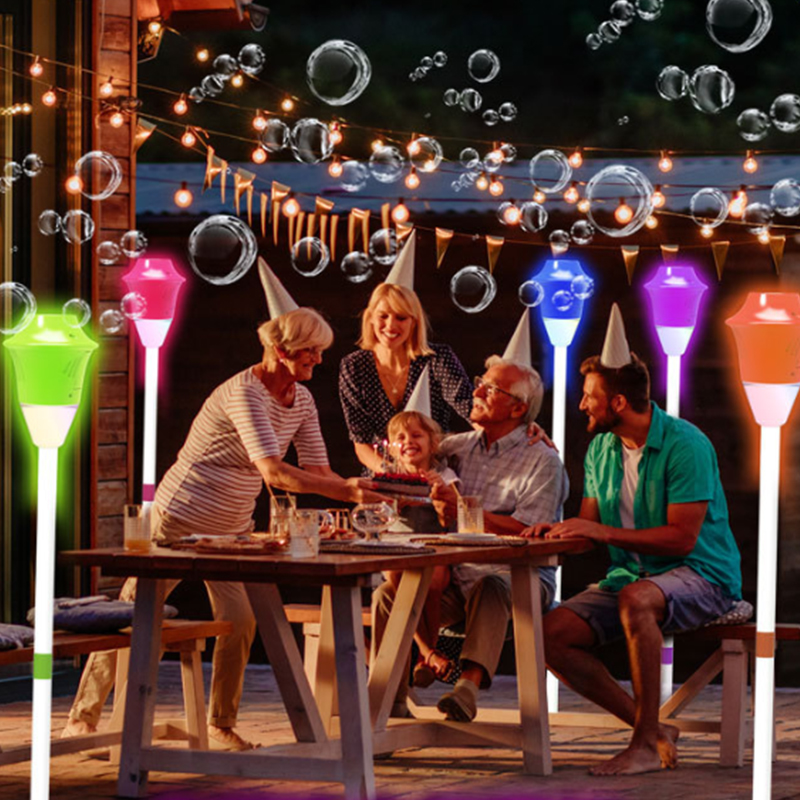 Industrial Garden Lamp Bubble Machine - High-Volume Outdoor Edition 5