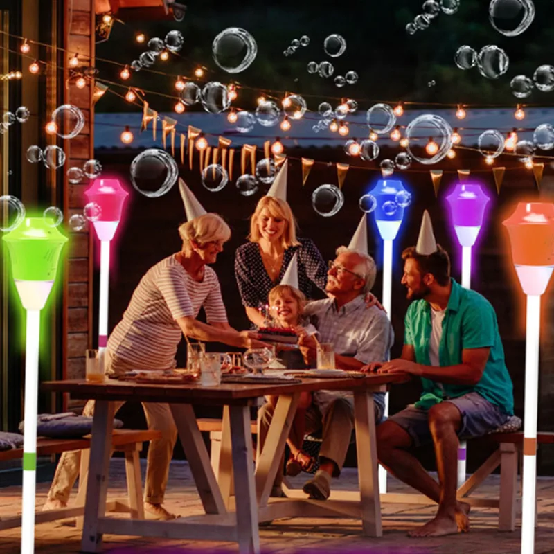 Industrial Garden Lamp Bubble Machine - High-Volume Outdoor Edition 5