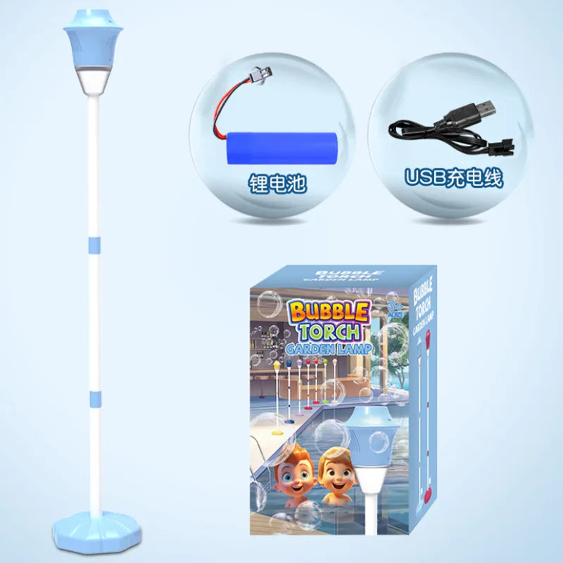 Industrial Garden Lamp Bubble Machine - High-Volume Outdoor Edition 8