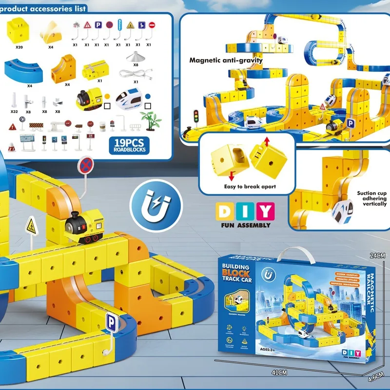 Magnetic Track Car 126PCS 2