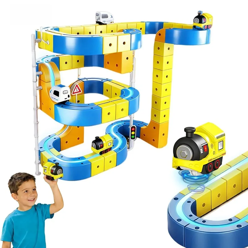 Magnetic Track Car 126PCS