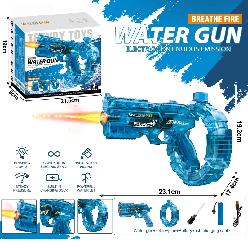 Space Ring Fire-Breathing Automatic Water Gun (Blue) 2