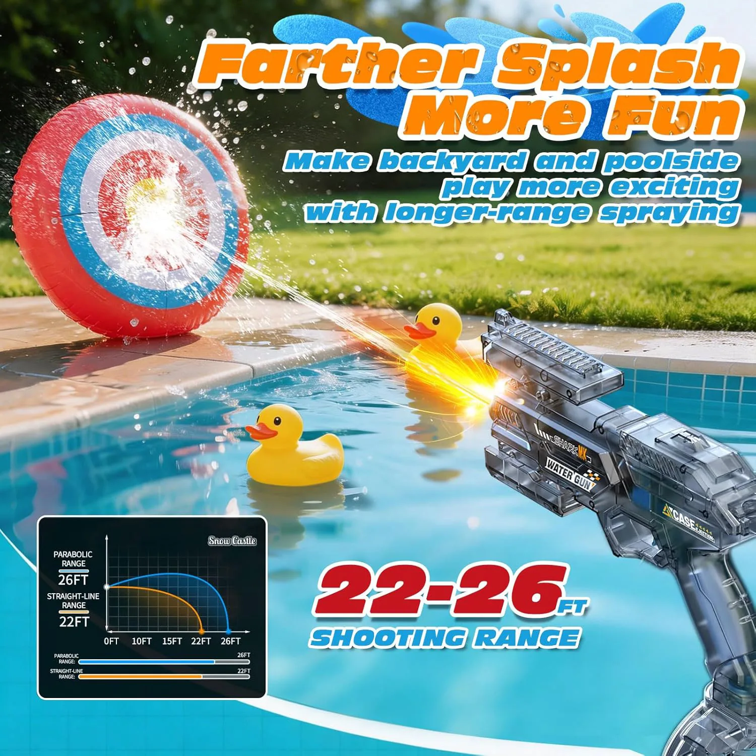 Space Fire-Breathing Water Gun Drum Version (Blue) 6