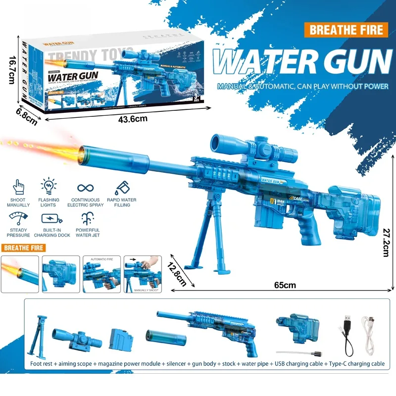 Fire-Breathing MSR Automatic Water Gun (Blue) 2