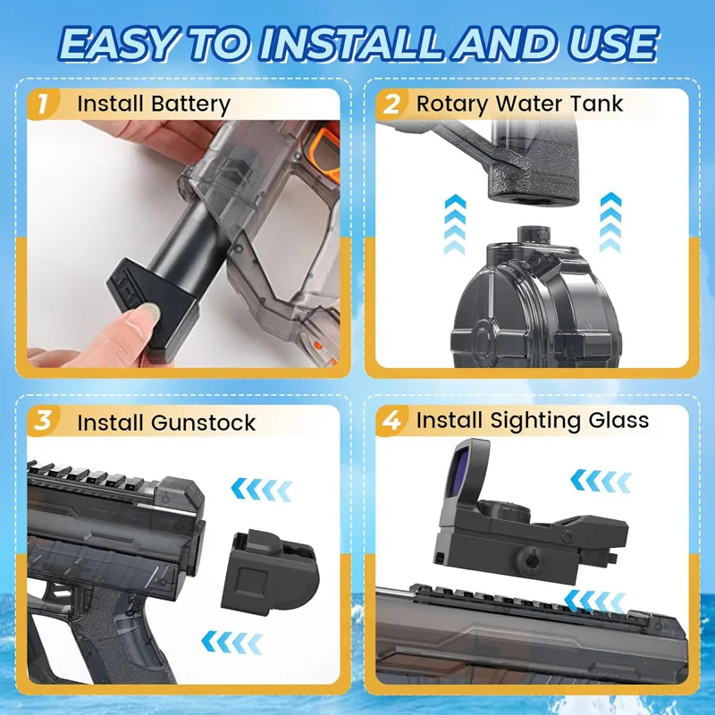 2nd Gen Fire-Breathing Integrated Automatic Water Gun 4