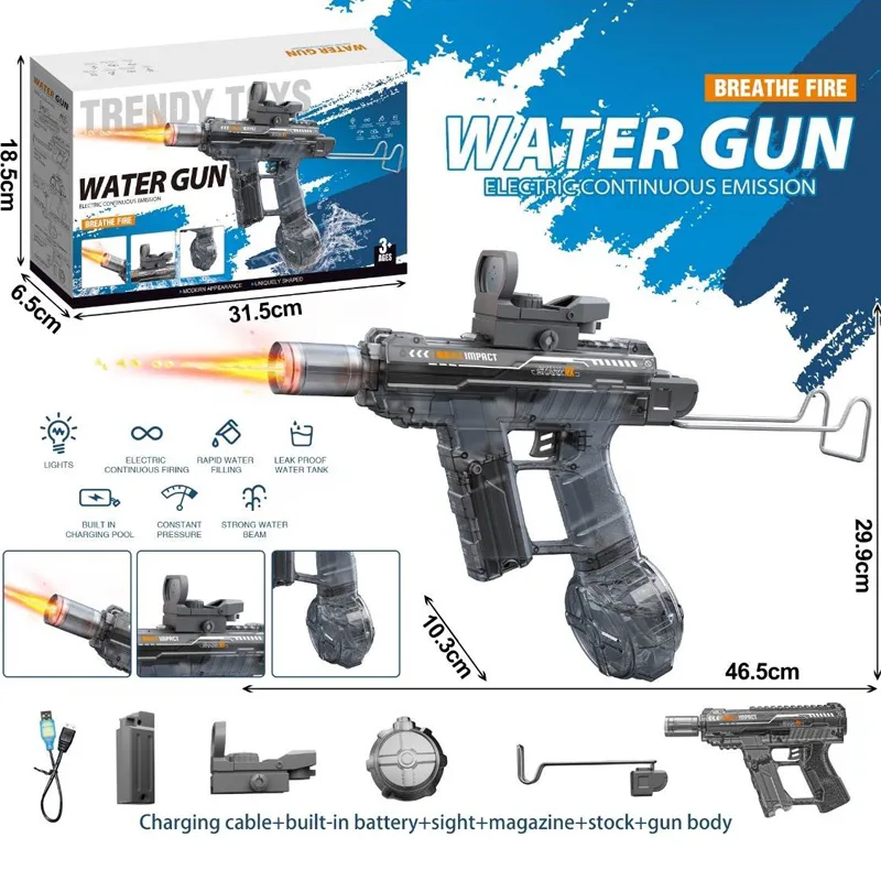 2nd Gen Fire-Breathing Integrated Automatic Water Gun 2