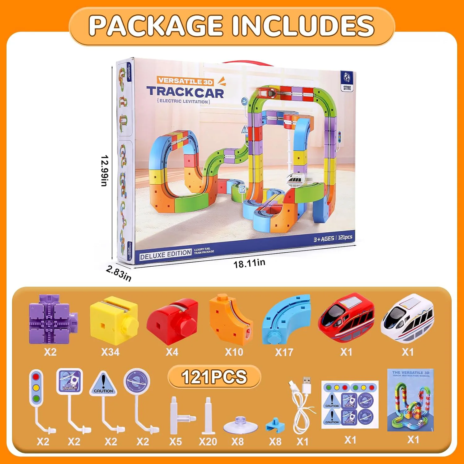 3D Track Car (121pcs) 4