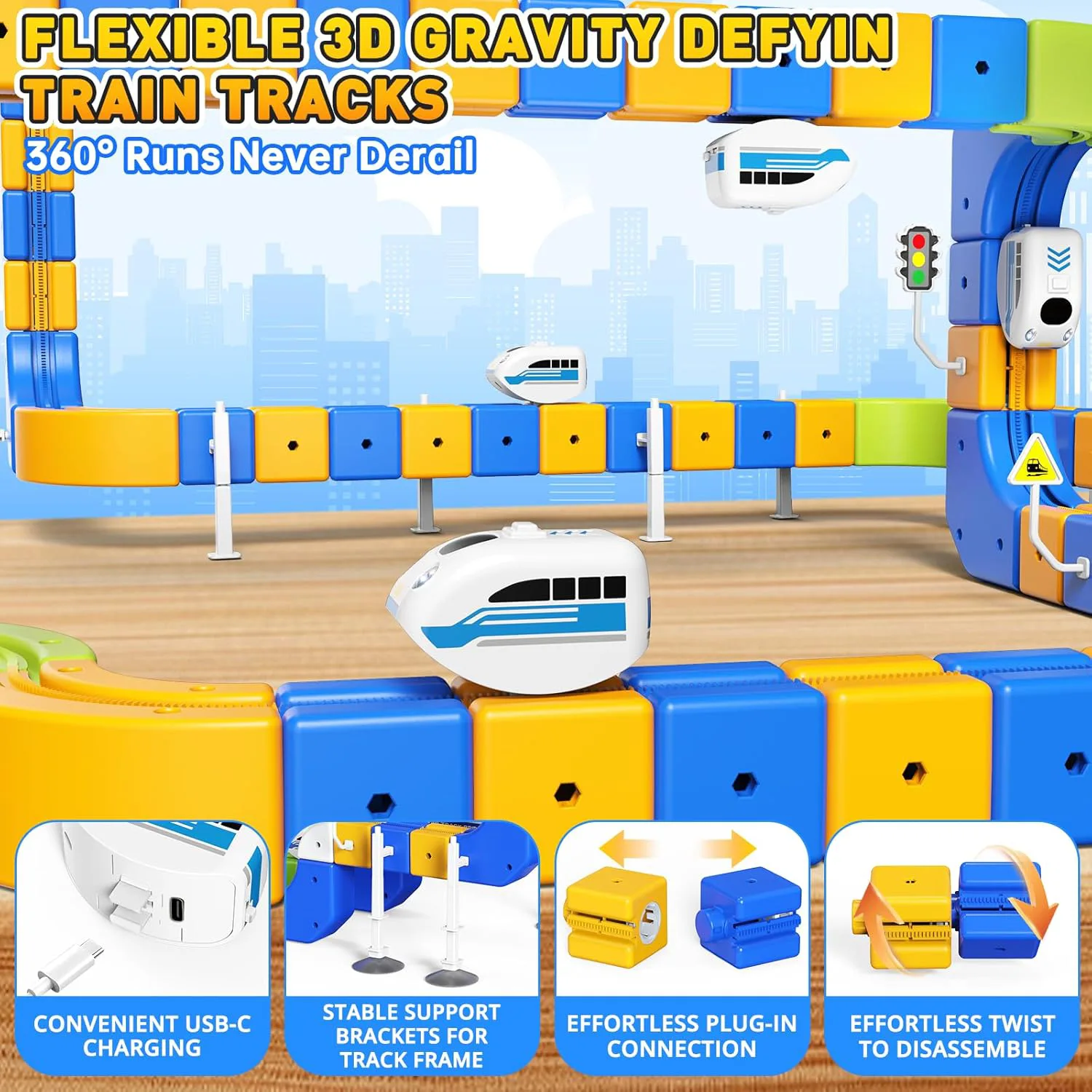 3D Creative Magic Stereo Track Car - Luxury Version 3
