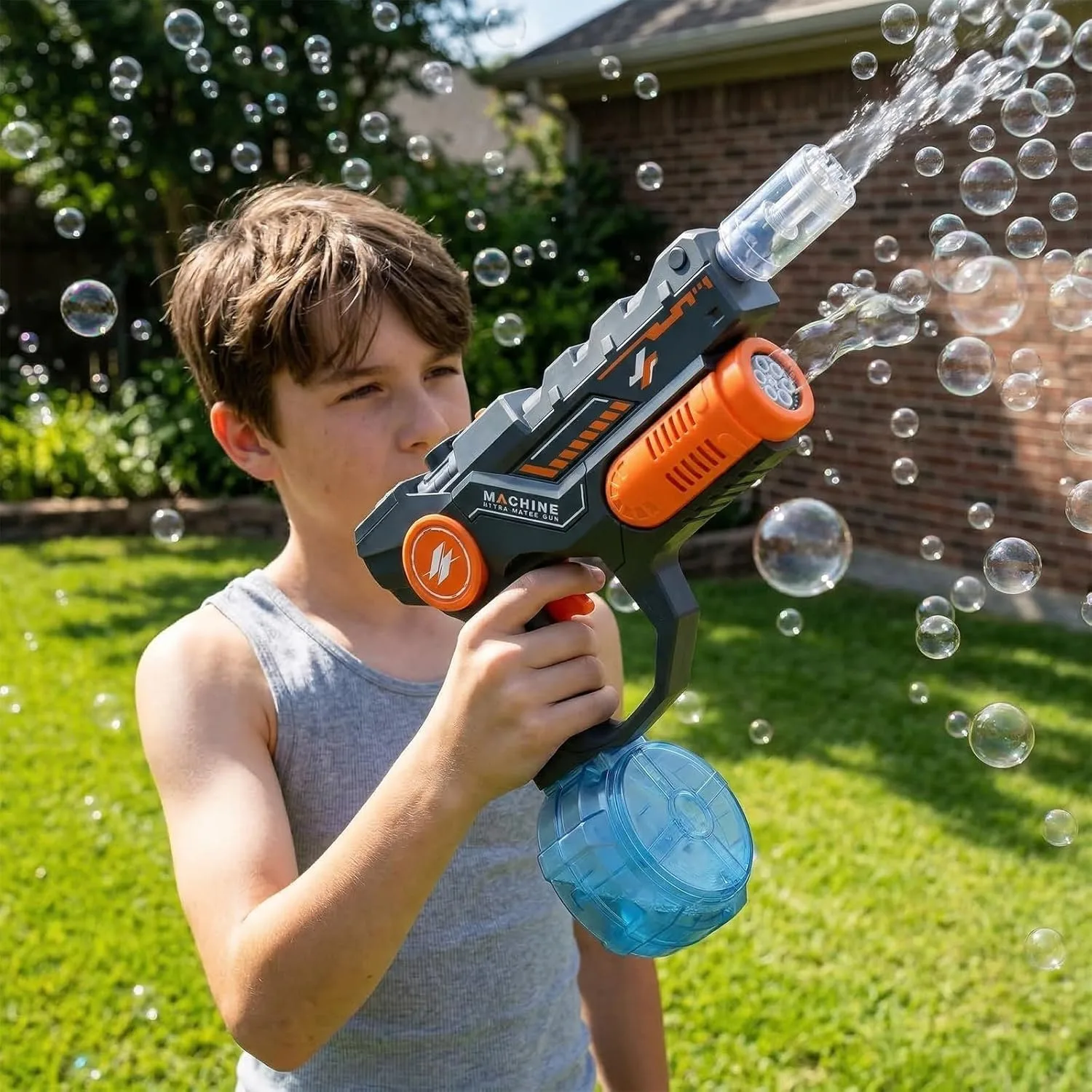 Dual Function Electric Light Water Gun Bubble All-in-One Machine 5