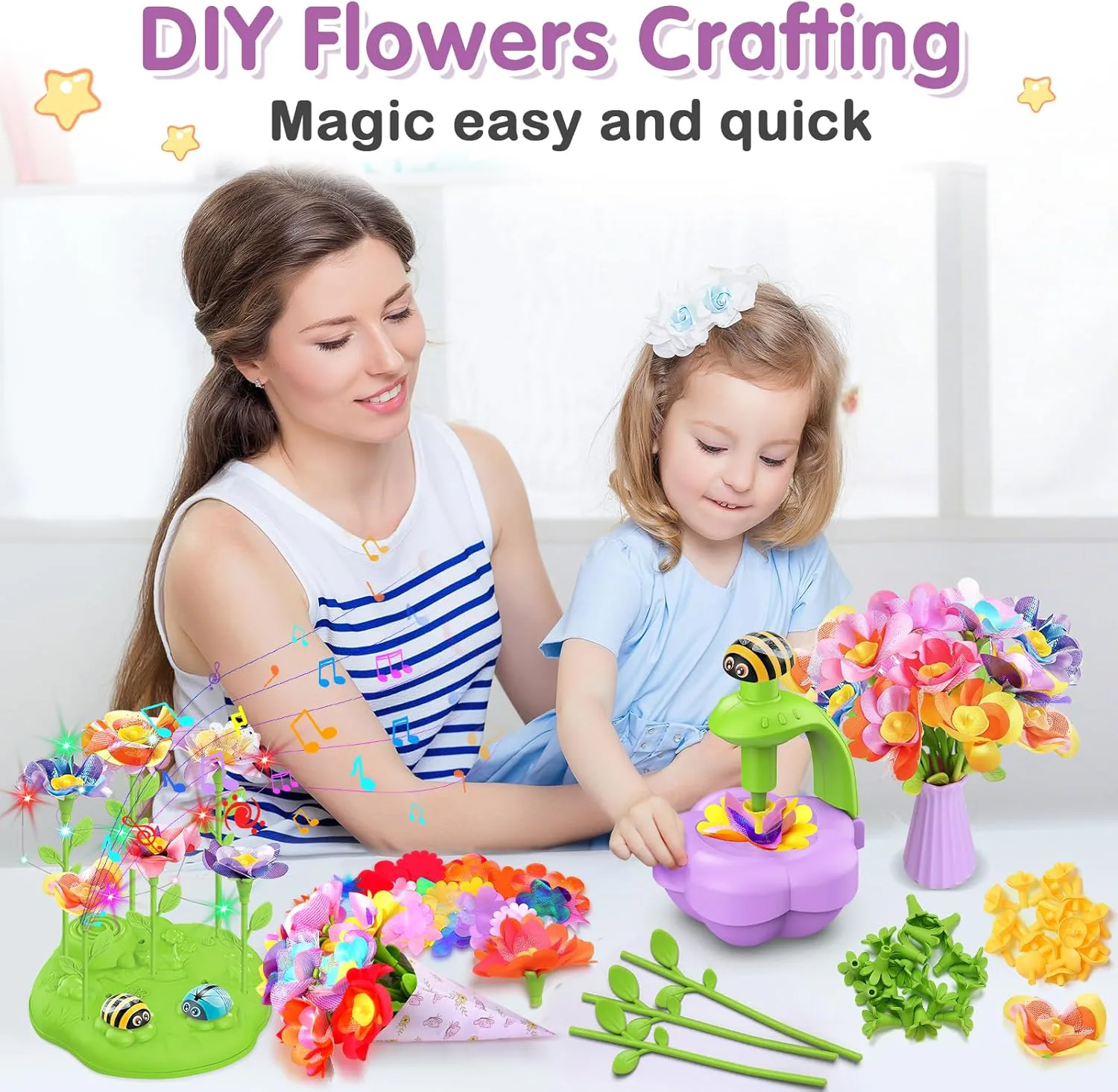 DIY Bouquet Pressing Machine Set (with Light & Music) 7