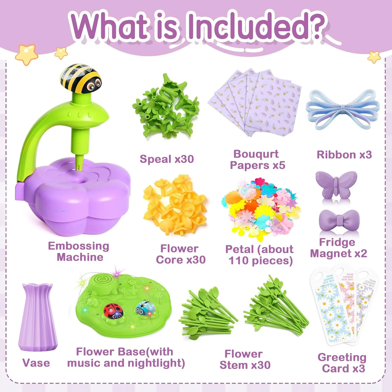 DIY Bouquet Pressing Machine Set (with Light & Music) 9