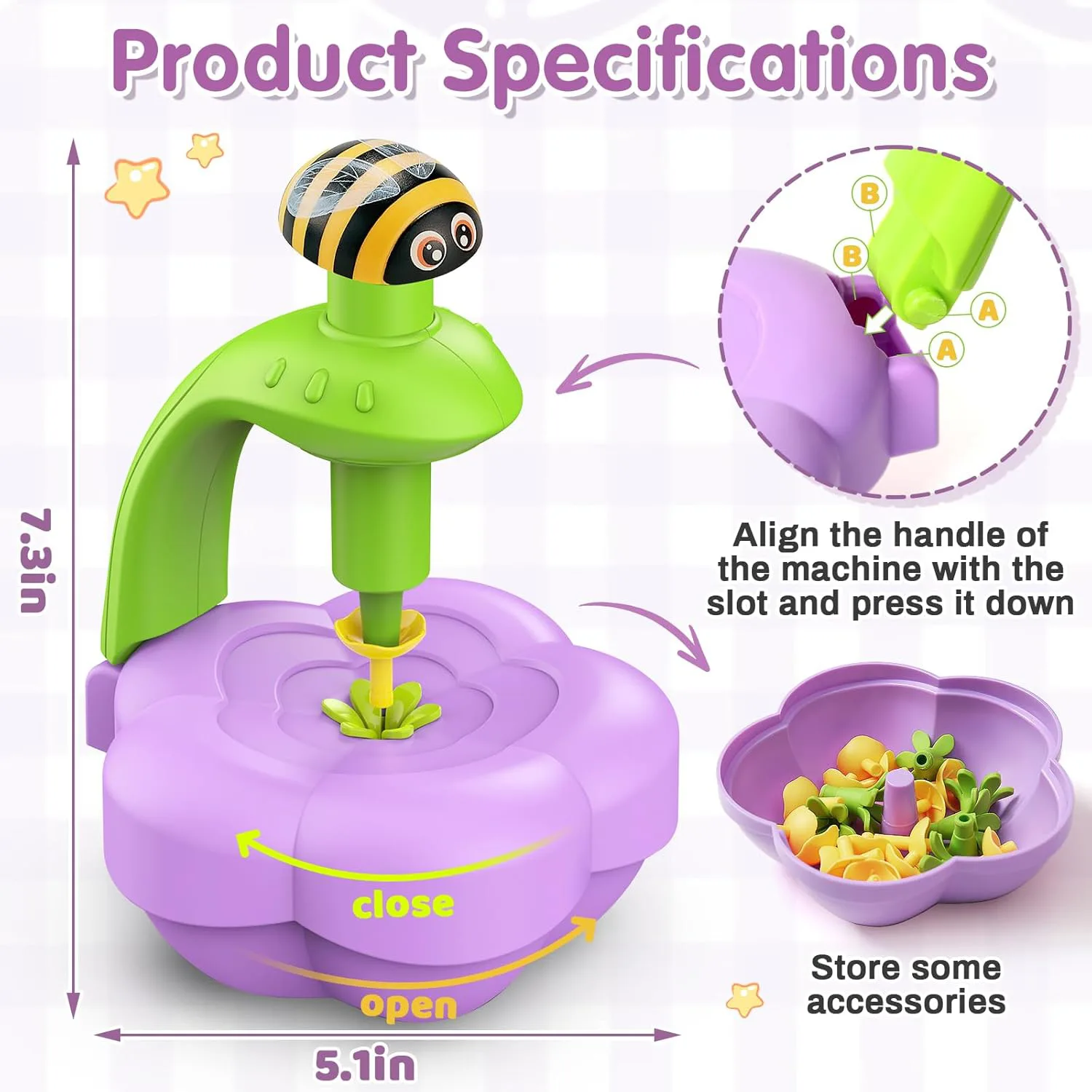 DIY Bouquet Pressing Machine Set (with Light & Music) 8