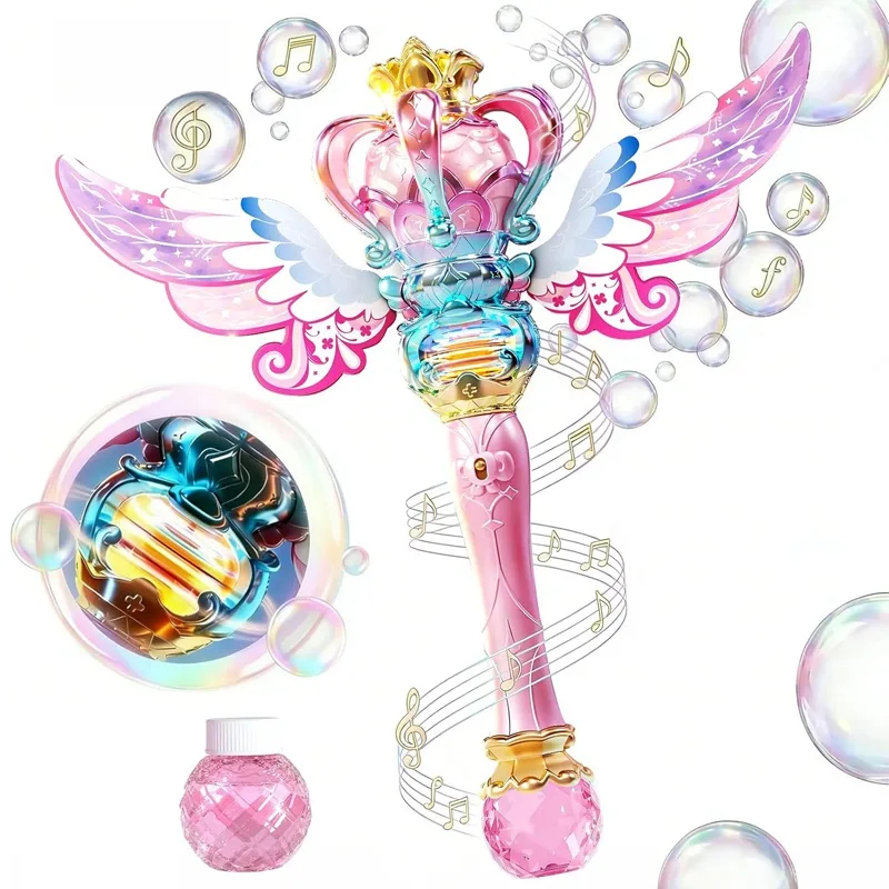 Music Crown Electric Bubble Magic Wand (2 colors mixed)