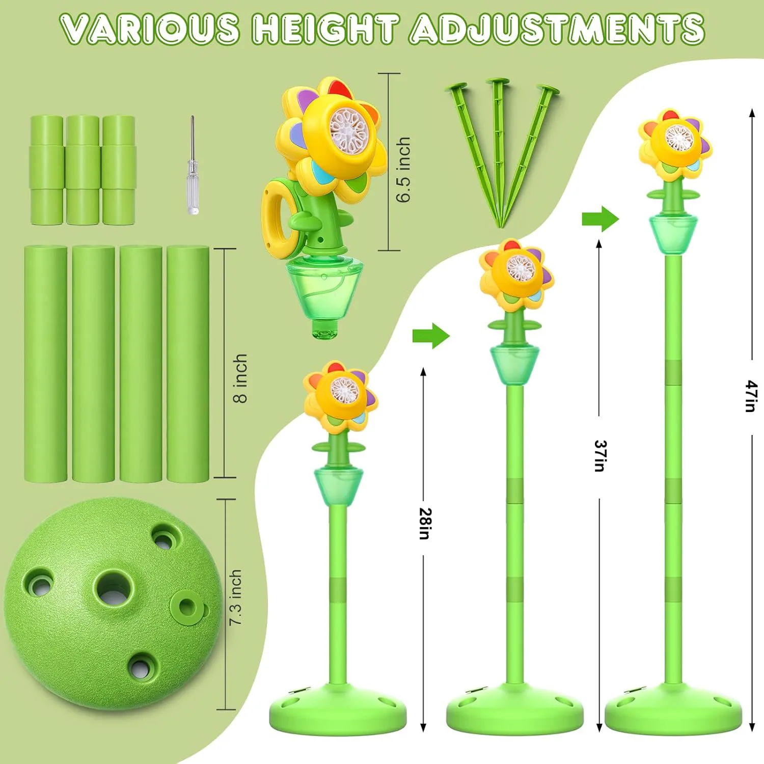 Seven-Color Flower Bubble Machine (Standing) 5