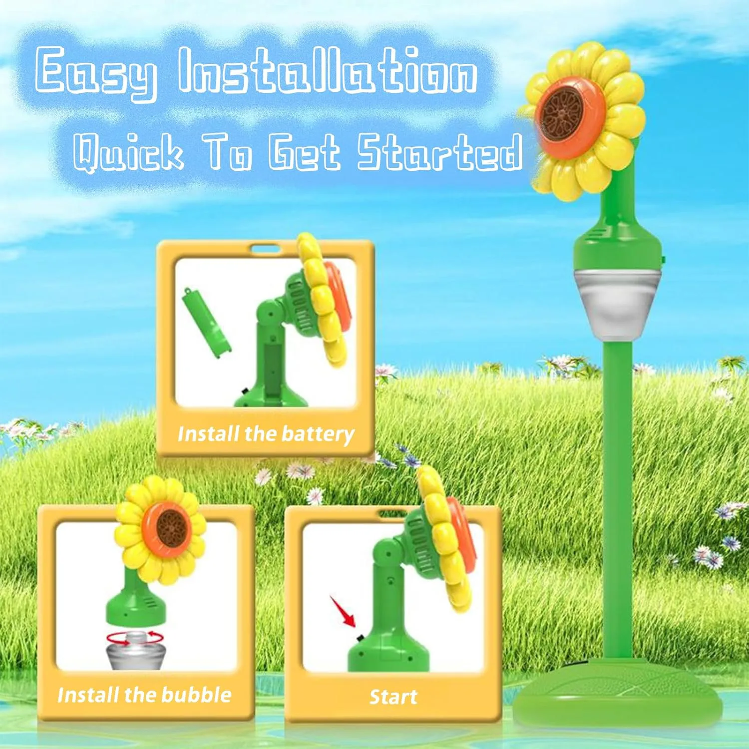 Sunflower Bubble Machine 6