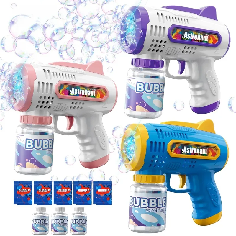 8-Hole Automatic Bubble Machine with 70ml Bubble Water