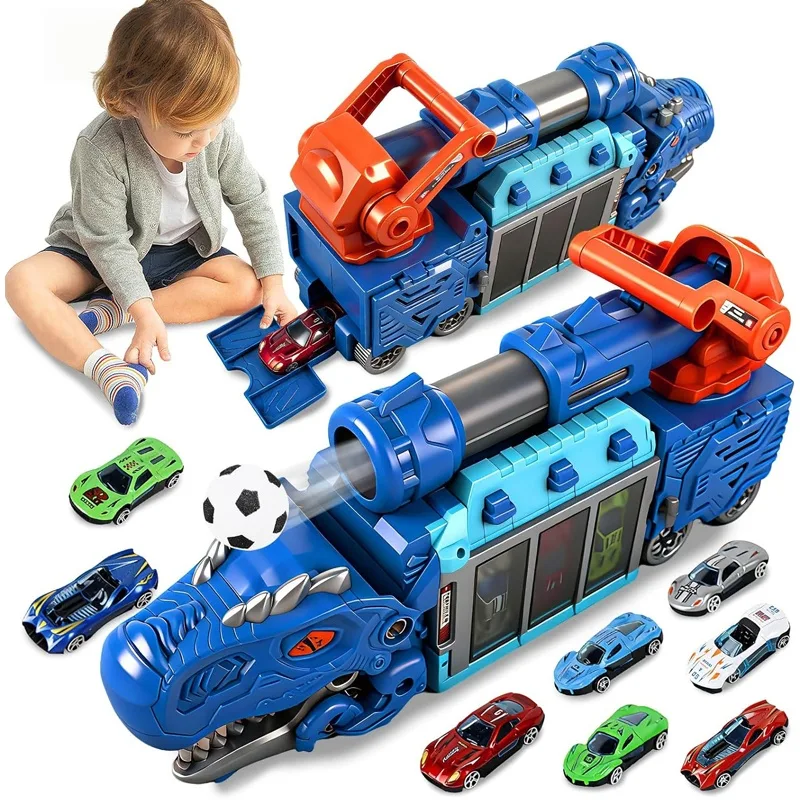 Dinosaur Swallow Track Storage Car (with 12 alloy cars)